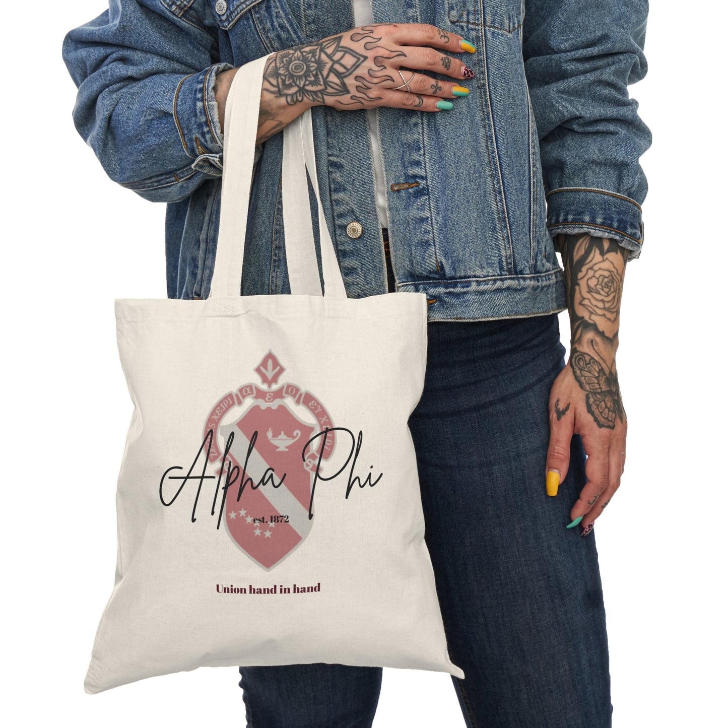 Alpha Phi tote bag