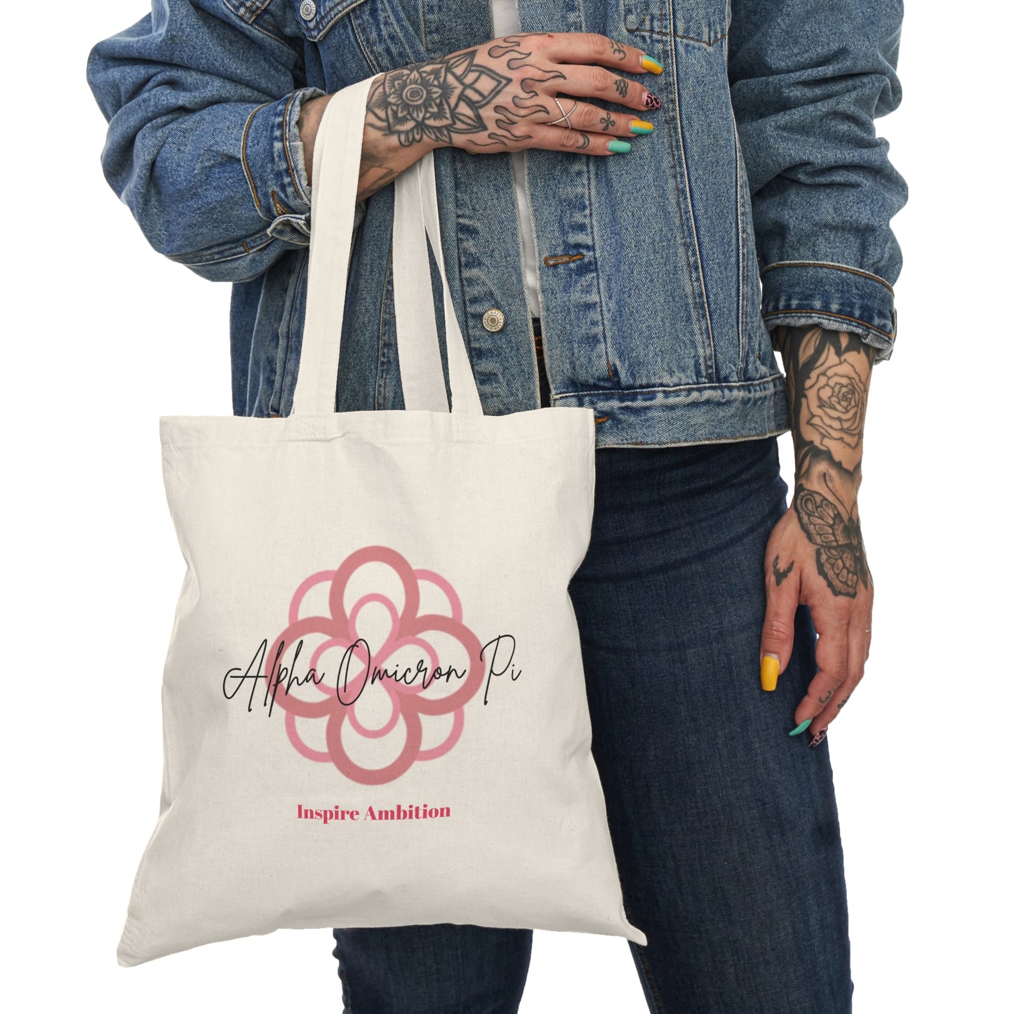 Alpha Omicron Pi tote bag